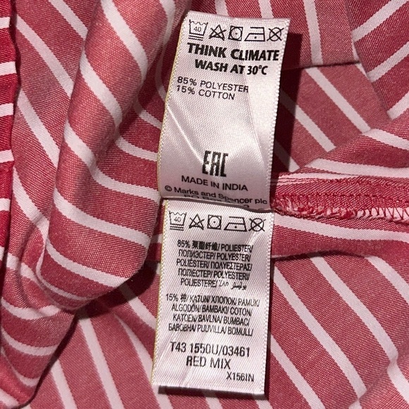 Off the shoulder red striped top - Picture 5 of 9